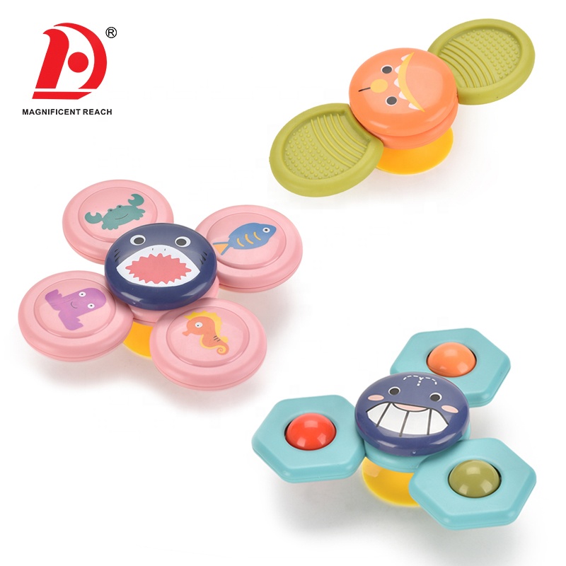 HUADA OEM Amazon детский набор гироскопа с кончиком пальца, декомпрессионная игрушка, Детская присоска, спиннинговая игрушка