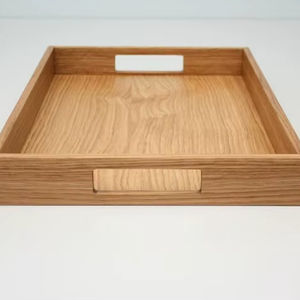 Bandeja Decorativa de Madera con Asa, Material de Madera y Metal, Tamaño Personalizado, Precio Económico - Product Image 1