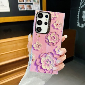 Funda de Teléfono con Pedrería y Diseño Floral a Prueba de Golpes para Samsung S22 S23 S24 Ultra, Carcasa Brillante con Diamantes - Product Image 6