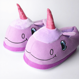 Custom Popular Women's 11" Fashion Trend Autumn/Winter Warm Plush Animal Unicorn OEM/ODM - Product Image 4