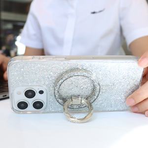 Metal Magnetic <b>Phone</b> Grips Foldable Buckle Mount Customized Glitter Finger Ring <b>Phone</b> Grip <b>Holder</b> for iPhone - Product Image 4