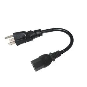 18awg tel amerikan fişi 3 çekirdekli 110v Ac güç kabloları bilgisayar Pdu Iec Pc C13 bir Nema 515r