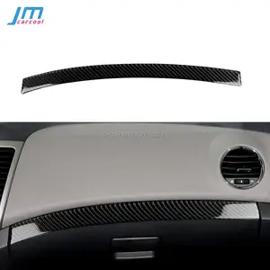 Serat Karbon Dashboard Kursi Penumpang Dekorasi Strip Trim Penutup Stiker untuk Chevrolet Cruze 2009-2015 Aksesoris Mobil