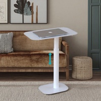 Table de lit pneumatique moderne réglable en hauteur pour patients, table de chevet en fer, capacité de charge de 30 kg, pour hôpitaux, prix d'usine