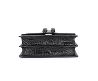 Sac à main de luxe en cuir de crocodile de marque célèbre 2024 pour femmes, sacs à bandoulière de créateur avec chaîne