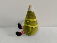 Nouvelles décorations de maison de vacances en polyester personnalisées Jouet en peluche d'arbre de Noël Adorables jouets de Noël en peluche douce