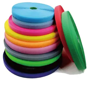 High-quality Velcroes Fastener Tape Strong Velcroes Tape Self-adhesive Double-sided Hook And Loop Custom Color Velcroes