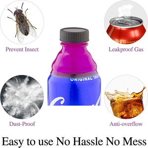 Tapas de latas creativas reutilizables universales, sello hermético, sin derrames, previene insectos, a prueba de polvo, mantiene la bebida <span class=keywords><strong>fresca</strong></span> para bebidas carbonatadas - Product Image 4