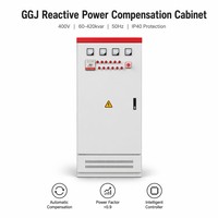 Prix usine Série GGJ 400V 60kvar-420kvar Panneau de correction automatique du facteur de puissance (APFC) Banque de condensateurs pour usine industrielle