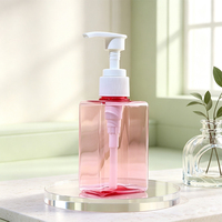 Flacon pompe carré plat de 100/200/280 ml pour lotion, shampoing, gel douche, nettoyant visage ou crème corporelle