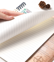 Lot de carnets imperméables en PP à spirale, format A5/B5, 120 pages, avec couverture en plastique, pour l'école et le bureau