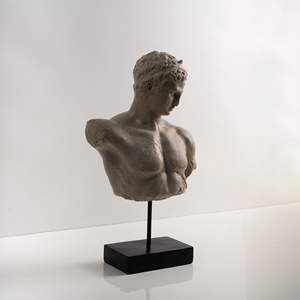 ヨーロッパのフランスのヴィンテージ樹脂置物-リビングルームと入り口のディスプレイのための古典的なキャラクターの彫刻 - Product Image 5