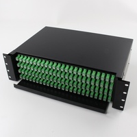 Kotak Terminal Optik 96-Core Lengkap 96-Port 4U untuk Penyambungan Kabel TV Siaran G652D Sc/APC FC 4U Peralatan Serat Optik