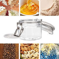 RTS Multifonctionnel De Qualité Alimentaire Transparent 250ml Joint Swing Top Plastique PET Vide Clair Sec Fruits Pot Bouteille