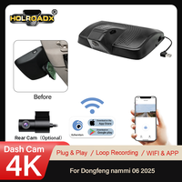 Holroadx Offre Spéciale Caméra de Tableau de Bord Avant 4K OEM pour Dongfeng Nammi 06 2025 2026 avec Application WiFi, Mode Parking et Vision Nocturne