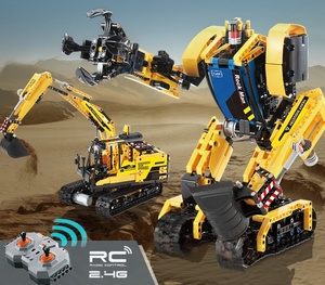 <span class=keywords><strong>Dada</strong></span> DIY 2-in-1 RC Robot Escavatore Rock Man DT016195 Giocattolo da Costruzione in Plastica ABS (930 Pezzi) per Bambini 5-7 Anni - Product Image 2