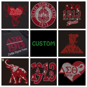 Bán buôn hotfix tinh thể sắt trên tay <span class=keywords><strong>Delta</strong></span> sorority tùy chỉnh nhiệt Báo Chí Rhinestone chuyển <span class=keywords><strong>Delta</strong></span> Theta Sigma vá - Product Image 4
