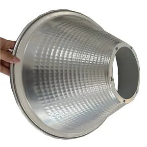 定制波纹铝灯罩，带精致轮圈工艺灯罩和灯罩照明配件