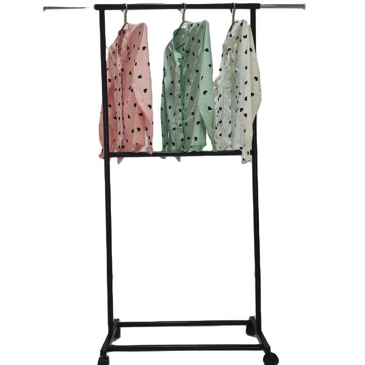 PT-6021A Indoor Living Room Metal Coat Rack Double Tiers Garment Hanger ...
