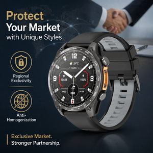 Montre connectée GPS HD300 Pro avec carte hors ligne, application WhatsApp Replay, téléchargement d'applications, écran AMOLED de 1,43 pouce, mémoire de 4 Go, étanche 3ATM - Product Image 6