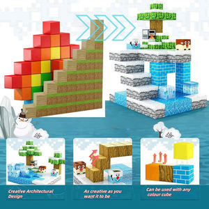 Bloques de Construcción Magnéticos 3D Educativos de Plástico de 14 Piezas, Juego de Bloques, Rompecabezas de Descompresión, <span class=keywords><strong>Cubo</strong></span> <span class=keywords><strong>Magnético</strong></span> - Product Image 3