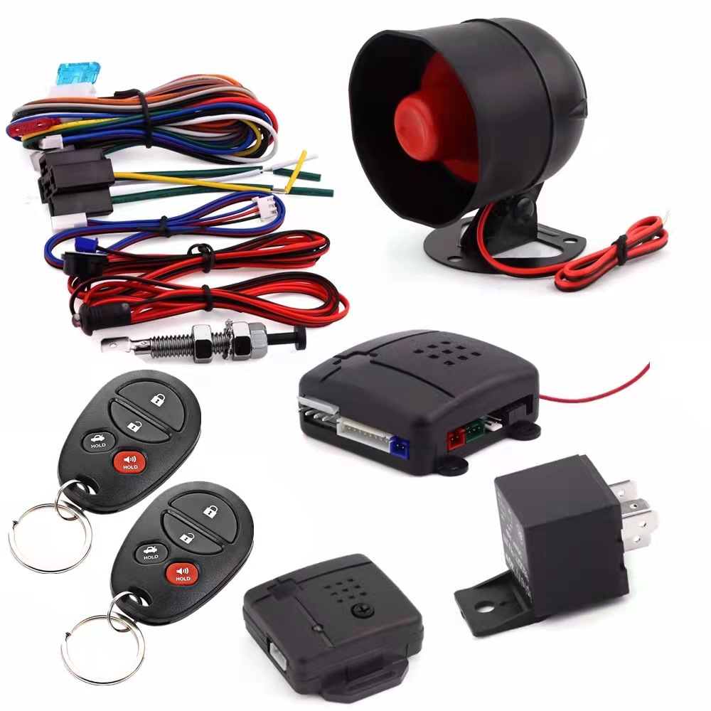 1Way Car Remote Start Alarm System With Shock Sensor Anti Theft Universal system Car Alarm