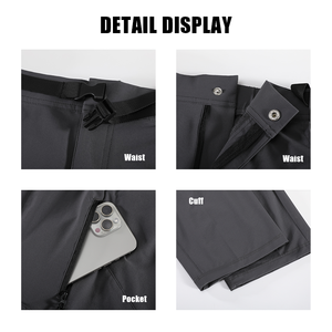 Cargo Joggers impermeable Atlético entrenamiento salón ligero Casual Streetwear al aire libre secado rápido senderismo <span class=keywords><strong>pantalones</strong></span> <span class=keywords><strong>para</strong></span> <span class=keywords><strong>hombre</strong></span> - Product Image 4