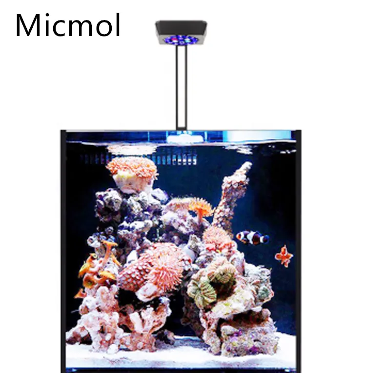 MicMol THOR 60W Remote Programmable LED Aquarium Reef Light for Fish Coral Aquarium Tank