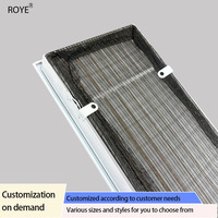 Grille de ventilation rectangulaire moderne en alliage d'aluminium pour climatisation, avec installation facile pour grille de retour d'air