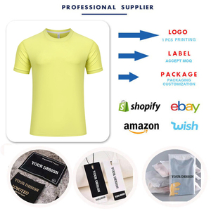 <b>Men</b> Training Dry Fit Shirts Soild Color 100% Polyester Breathable Tops Gym Running T-shirt for <b>Men</b> Workout - Product Image 3