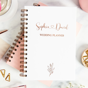 Engagement Gift <strong>Personalised</strong> Hardback Cover <strong>Wedding</strong> <strong>Planner</strong> Notebook - Product Image 4