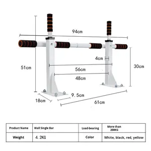 <span class=keywords><strong>Appareil</strong></span> <span class=keywords><strong>de</strong></span> fitness multifonctionnel à usage unique pour la maison <span class=keywords><strong>Appareil</strong></span> d'exercice à barre parallèle à traction intérieure Barre horizontale murale en acier en métal - Product Image 5