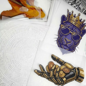 Prêts à expédier : Décalcomanies thermocollantes en plastisol PET pour vêtements foncés et sacs, avec motifs de dessins animés - Product Image 2