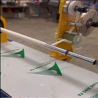Machine automatique de bobinage et de façonnage de tuyaux ondulés en silicone avec film cellophane/PVA et longueur de mandrin personnalisée