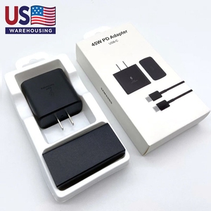Cargador Gan de 45W con enchufe estadounidense, Cargador rápido Pd de 30W para teléfonos móviles y portátiles, tipo <span class=keywords><strong>C</strong></span> adaptador de viaje, almacén eléctrico de EE. UU. - Product Image 1