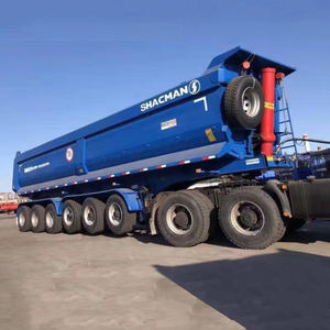 Remorque benne 6 essieux de haute qualité à suspension à ressorts à lames pour le transport de sable, de pierre et de charbon - Product Image 4