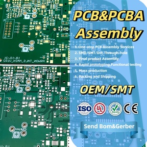 Ensamblaje Completo de Placas PCBA, SMD, SMT, DIP, Se Necesitan Archivos Gerber, Lista de Materiales, OEM, ODM, Ensamblaje Personalizado de PCBA SMT, Verde, Dorado, Blanco, Silk Screen - Product Image 1