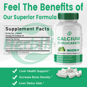 Haccp New Product Food Grade Calcium D-Glucarate Capsules Calcium D-Glucarate Tablets Calcium D Glucarate <b>Supplement</b> - Product Image 2