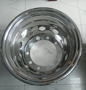 HY-22-004 22.5英寸不锈钢轮罩，抛光效果与奔驰/五十铃/NEOPLA/MAN/GM/沃尔沃卡车和公共汽车兼容 - Product Image 3