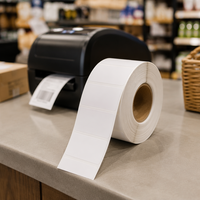 Etiquetas Autoadhesivas de Papel Térmico en Blanco de 50x30 mm, Etiquetas de Precio con Código de Barras para Supermercados, Comercios Minoristas, POS, Tamaño Personalizado Disponible