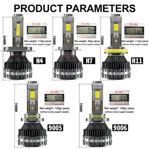 Faros Delanteros K18 de Doble Tubo de Cobre, Luz Baja de 150w, Luz Alta de 200w, Faros LED para Automóvil de 12v - Product Image 6