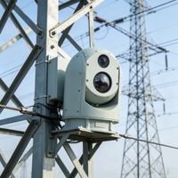 Caméra thermique PTZ multisensorielle longue portée, caméra de sécurité thermique infrarouge pour la surveillance périmétrique extérieure 24h/24 et 7j/7