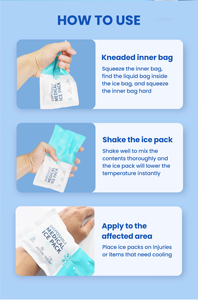 Disposable Medical Ice Pack Squeeze to Activate Instant Cold Compress Single Use - Product Image 4