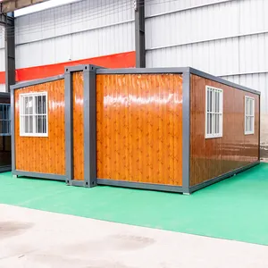 20-foot wooden color Prefab tiny houses widely used in Malaysia Singapore America Europe home factory office low price for sale