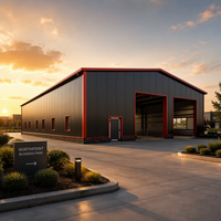 Bâtiment préfabriqué économique à installation rapide en acier léger, entrepôt industriel durable en acier pour projets de stockage en Amérique du Sud
