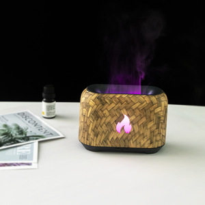 Ultrasonik Aroma Nemlendirici Gerçekçi Simüle Alev 7 Ayarlanabilir <span class=keywords><strong>LED</strong></span> Renk USB Güçlü Otel Araba Hava Ferahlatıcısı 1 Yıl Garantili - Product Image 4