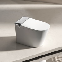 Litière pour chat électrique intelligente de qualité supérieure, réservoir de toilette automatique en céramique et plastique autonettoyant, toilette intelligente pour salle de bain