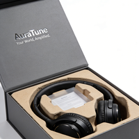 Boîte d'emballage personnalisée pour produits électroniques, boîte cadeau pour écouteurs Bluetooth, boîte de rangement portable pour casque sans fil en papier