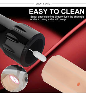 Masturbador Masculino Ruihui <span class=keywords><strong>Hercules</strong></span> Aircraft Cup, Vibrador Masajeador, Copa de Masturbación Realista, Negro, Funciona con Batería, de Bolsillo, para Adultos - Product Image 6