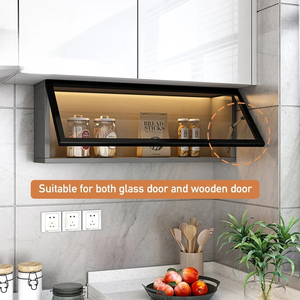 Charnières de meuble hydrauliques robustes en acier et plastique Direction hélicoïdale gauche/droite Support de porte réglable matériel de levage - Product Image 4